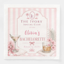 Personnalisé Luxe Rose Enterrement de Vie de Jeune