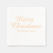 Personnalisé Nom personnalisé moderne Joyeux Noël