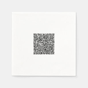 Serviette En Papier Personnalisé votre design couleur QR Code serviett