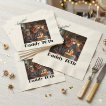 Serviette en papier personnalisée avec photo pour