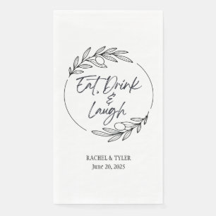 Serviette en papier personnalisée Manger, Boire &
