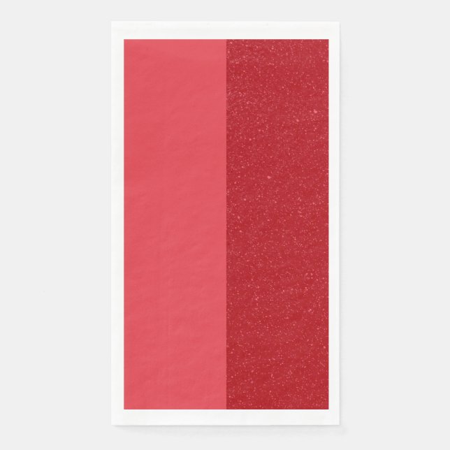 Serviette en papier personnalisée rouge tomate à d (Devant)