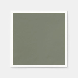 Serviette en papier personnalisée vert mousse