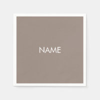 Personnaliser avec nom, texte minimaliste beige gr