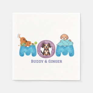 Serviette En Papier Personnaliser Doggie Mom