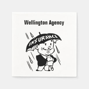 Serviette En Papier Personnaliser l'agent ou l'agence d'assurance