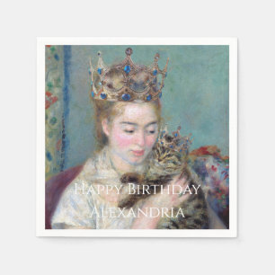 Serviette En Papier PERSONNALISER Le Prince et moi Joyeux anniversaire