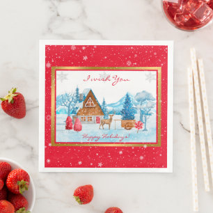 Serviette En Papier Personnaliser Paysage des vacances