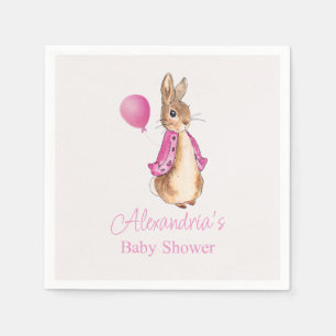 Serviette En Papier Personnaliser Pierre le Baby shower lapin