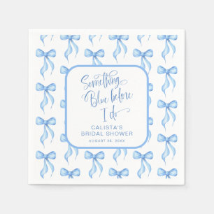 Serviette En Papier Personnaliser quelque chose de bleu avant de faire