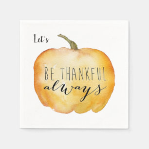 Serviette En Papier Personnalisez Boisson de table de Thanksgiving SOY