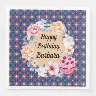 Serviette En Papier Personnalisez Joyeux Anniversaire