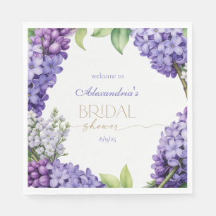 Serviette En Papier Personnalisez la Fête de Mariage avec des Hortensi