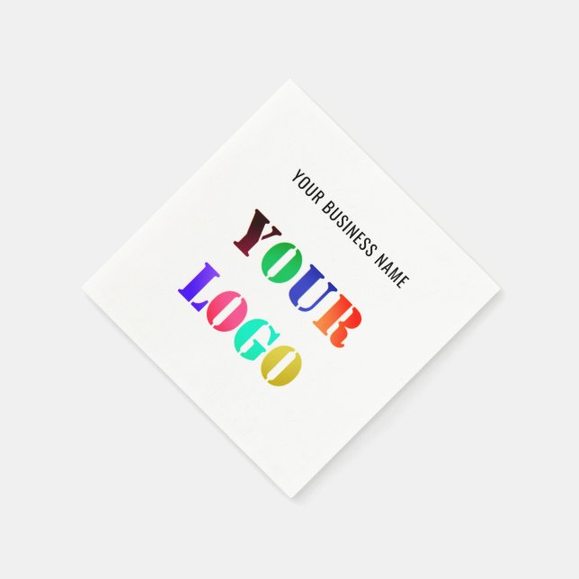 Serviette En Papier Personnalisez le logo de votre entreprise et le te (Coin)