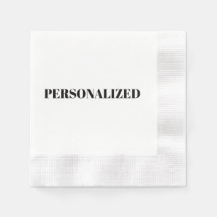 Serviette En Papier Personnalisez le Vôtre