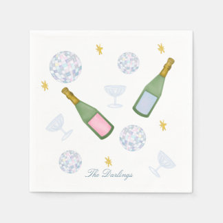 Serviette En Papier Personnalisez les serviettes pour l'hôtesse du Nou