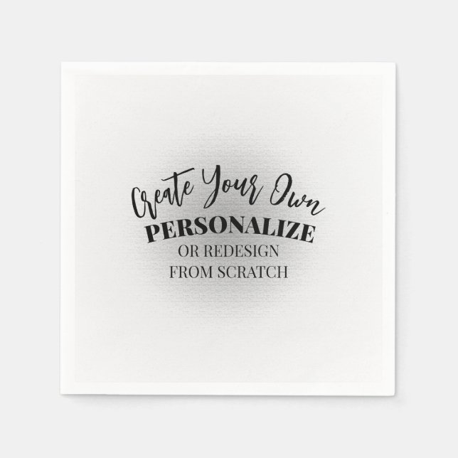 Serviette En Papier Personnalisez-vous (Devant)