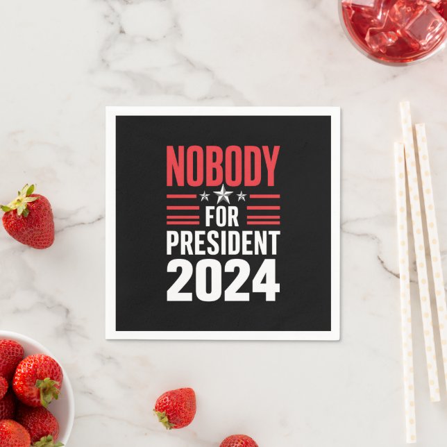 Serviette En Papier Personne pour le président 2024 Élections politiqu (En situation)