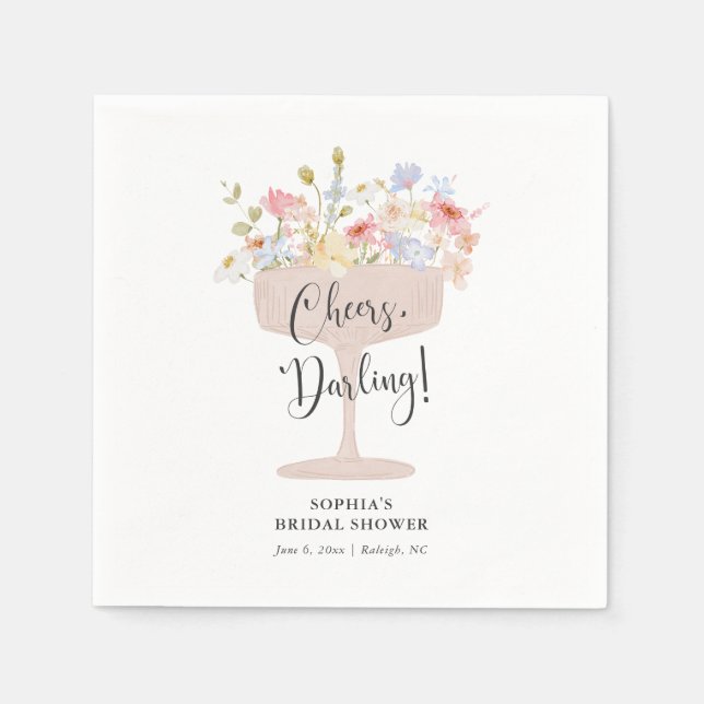 Serviette En Papier Pétales et Fête des mariées du ministère public (Devant)