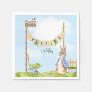 Serviette En Papier Peter le lapin Anniversaire Jardin Fête