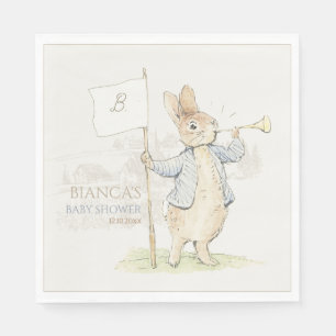 Serviette En Papier Peter le lapin Un Baby shower lapin