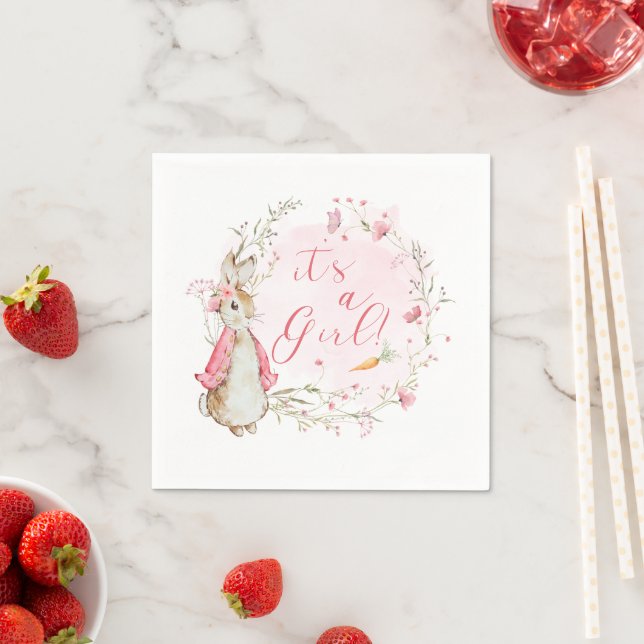 Serviette En Papier Peter Rabbit Bébé Fille Papier serviettes | Standa (En situation)