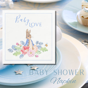 Serviette En Papier Peter Rabbit Blue Baby Love Baby shower