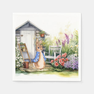 Serviette En Papier Peter the Rabbit Garden Shed