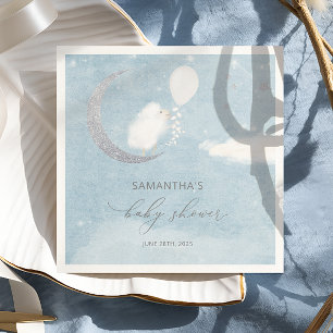 Serviette En Papier Petit agneau sur la lune Baby shower serviettes