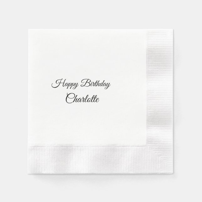 SERVIETTE EN PAPIER PETIT ANNIVERSAIRE DE CUTIE (Devant)