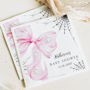 Serviette En Papier Petit Baby shower Bow PINK