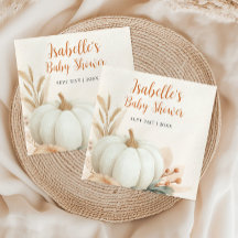 Petit Baby shower Citrouille Décor de table