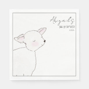 Serviette En Papier Petit Baby shower d'agneau