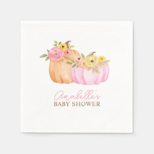 Serviette En Papier Petit Baby shower d'automne Citrouille Personnalis