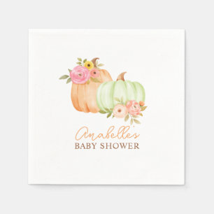 Serviette En Papier Petit Baby shower d'automne Citrouille Personnalis