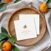 Petit Baby shower de Citrus orange Cutie