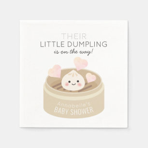 Serviette En Papier Petit Baby shower de dumping blanc
