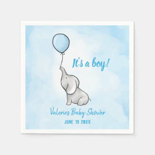 Serviette En Papier Petit baby shower éléphant