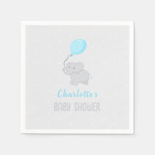 Serviette En Papier Petit Baby shower éléphant