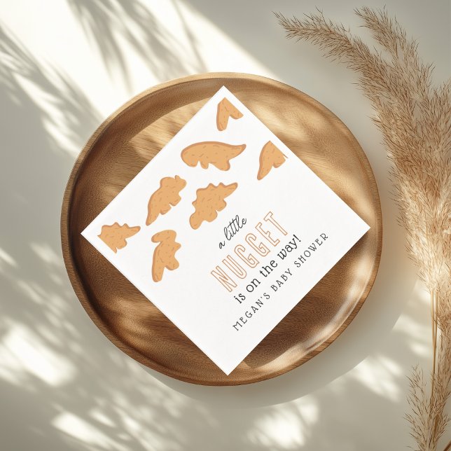 Serviette En Papier Petit Baby shower Nugget (Créateur téléchargé)