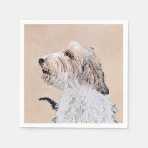 Serviette En Papier Petit Basset Griffon Vendéen Peinture - Chien Art