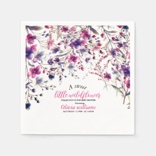 Serviette En Papier Petit bébé rose doux et doux