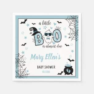 SERVIETTE EN PAPIER PETIT BOO BLUE HALLOWEEN BABY SHOWER