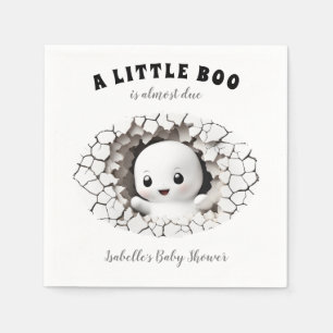 Serviette En Papier Petit Boo Est Presque Dû Baby shower Napkins