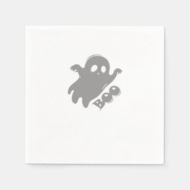 Serviette En Papier Petit Boo esthétique simple (Devant)