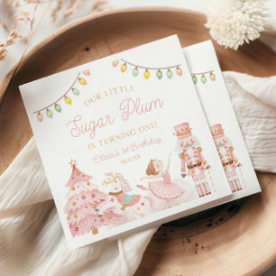 Serviette En Papier Petit casse-noisette Sugar Plum 1er anniversaire