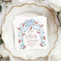 Petit cerisier Boy Blue Bow coquette Baby shower