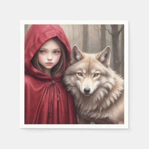 Serviette En Papier Petit Chaperon Rouge
