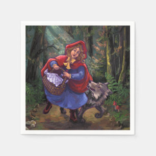 Serviette En Papier Petit Chaperon Rouge