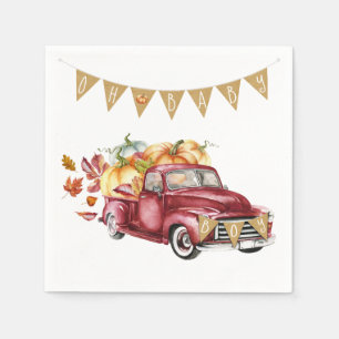 Serviette En Papier Petit Citrouille Baby shower d'automne serviettes
